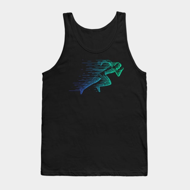 Running Man Tank Top by Mako Design 